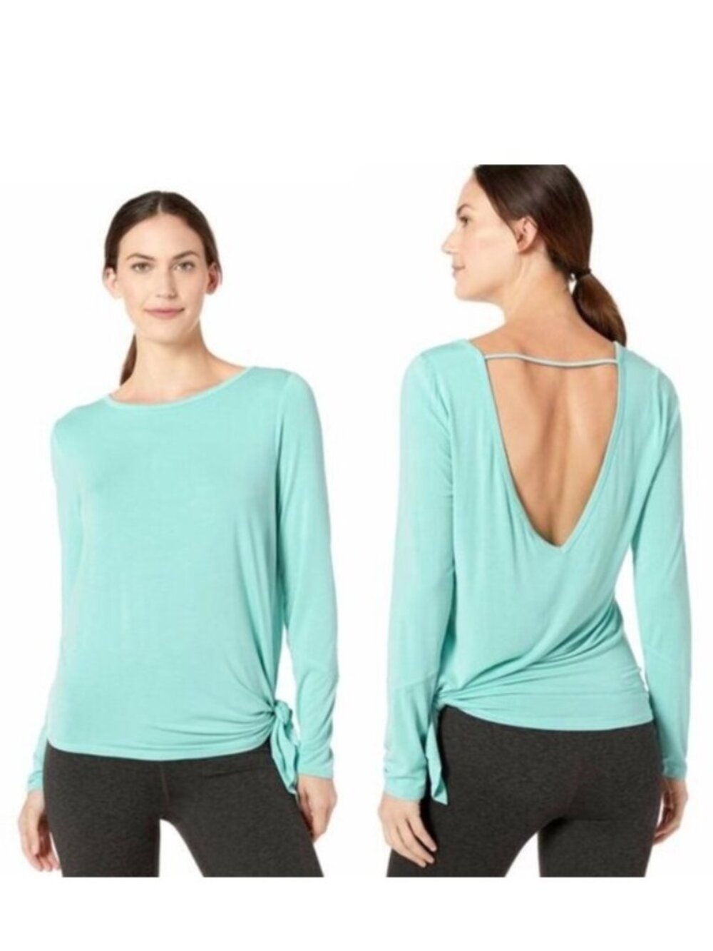 PrAna | Iced Aqua Long Sleeve Olsen Top | Size Small